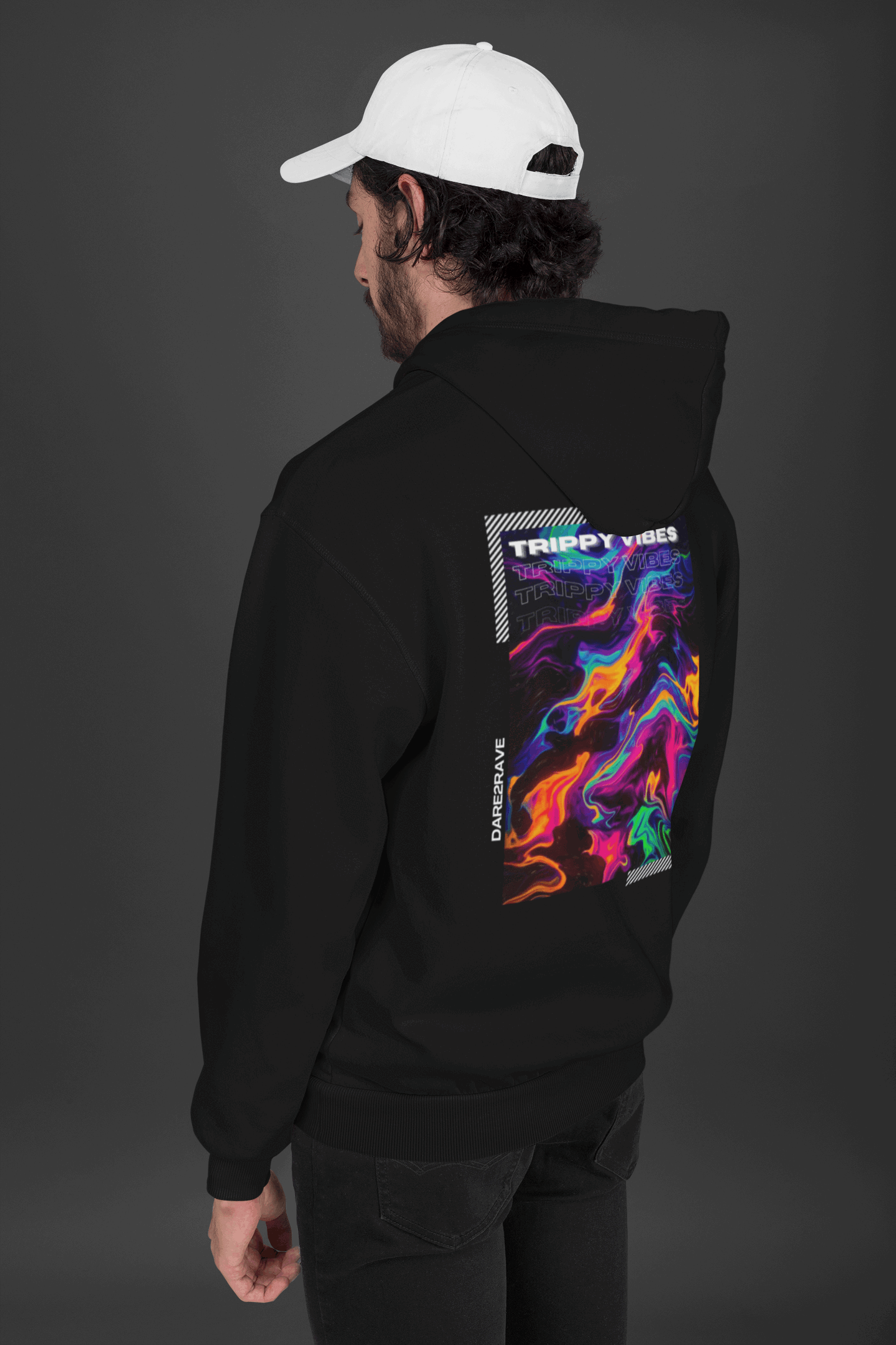 DARE2RAVE Unisex TRIPPY VIBES Hoodie - DARE2RAVE