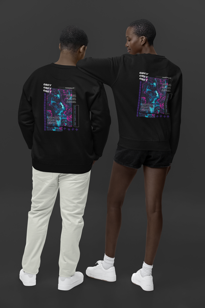 DARE2RAVE Unisex 'Obey, Rebel, Control' Sweatshirt