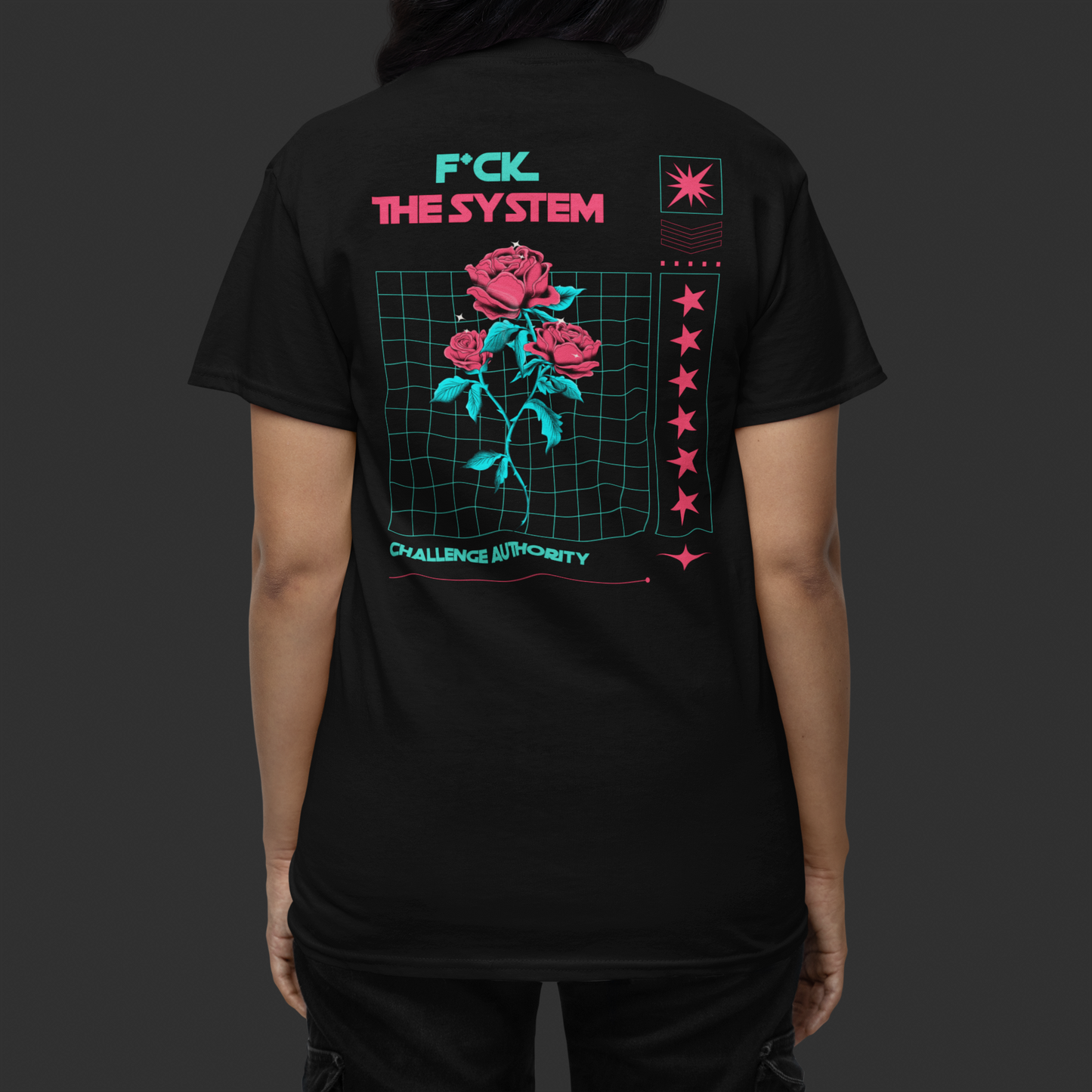 DARE2RAVE Woman's 'F*CK The System' T-Shirt