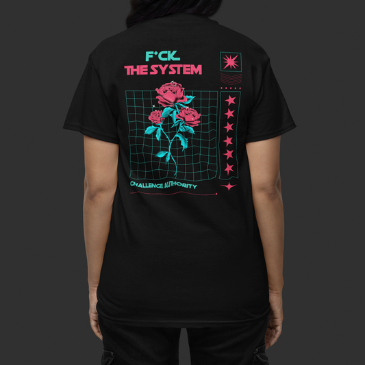 DARE2RAVE Woman's 'F*CK The System' T-Shirt