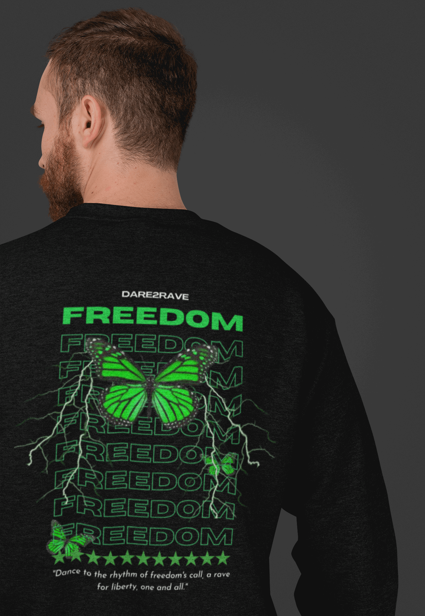 DARE2RAVE FREEDOM Unisex Sweatshirt - DARE2RAVE