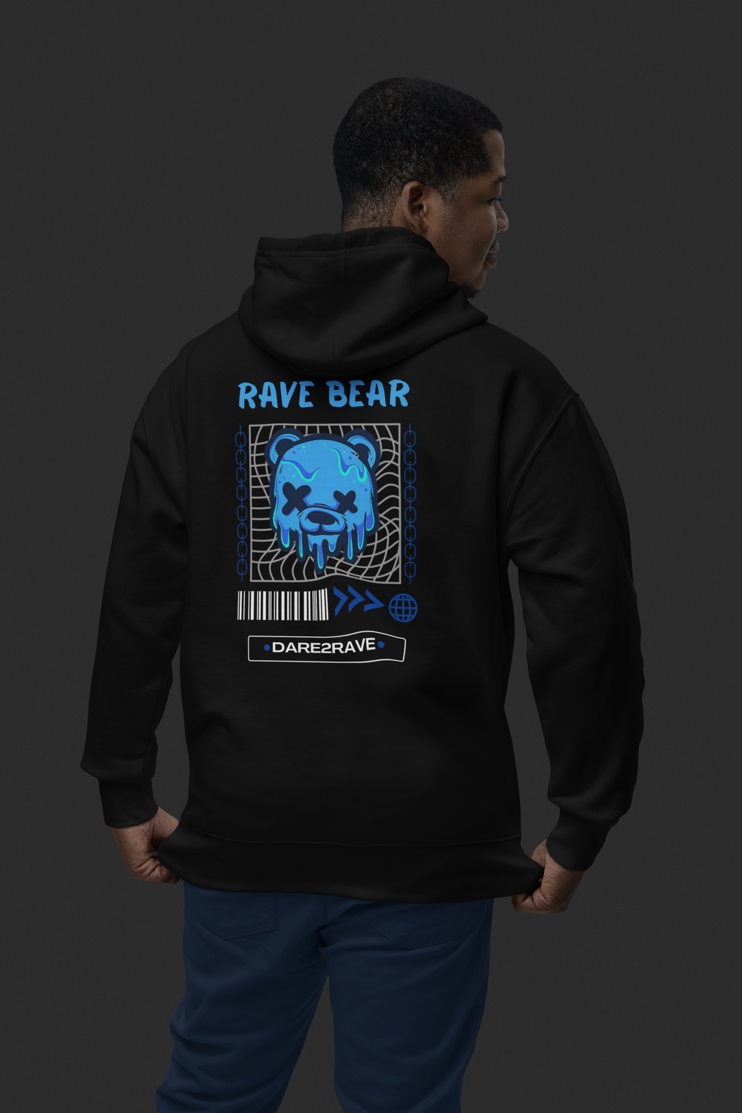 DARE2RAVE Men's RAVE BEAR Hoodie