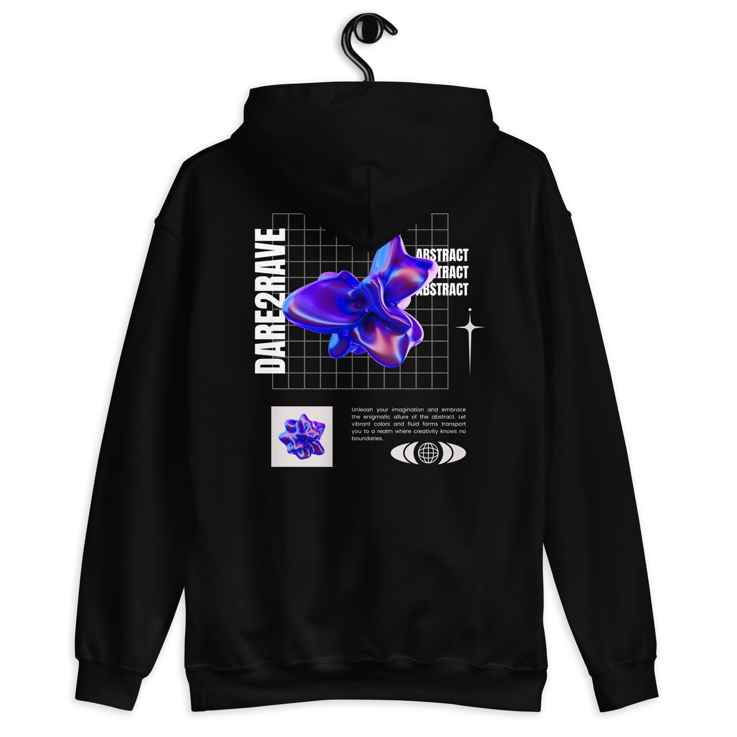 DARE2RAVE Men's Abstract Hoodie - DARE2RAVE