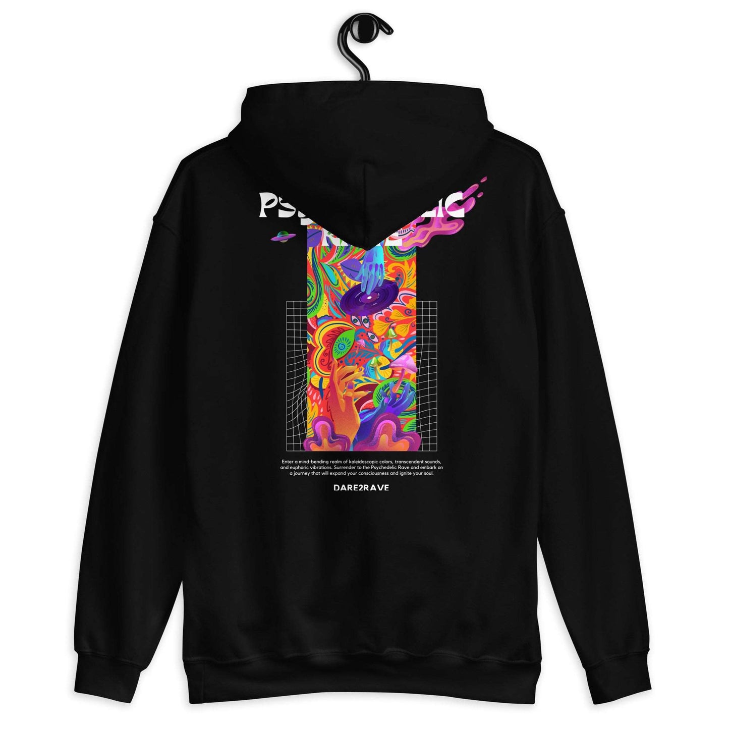 DARE2RAVE Unisex 'Psychedelic Rave' Hoodie - DARE2RAVE