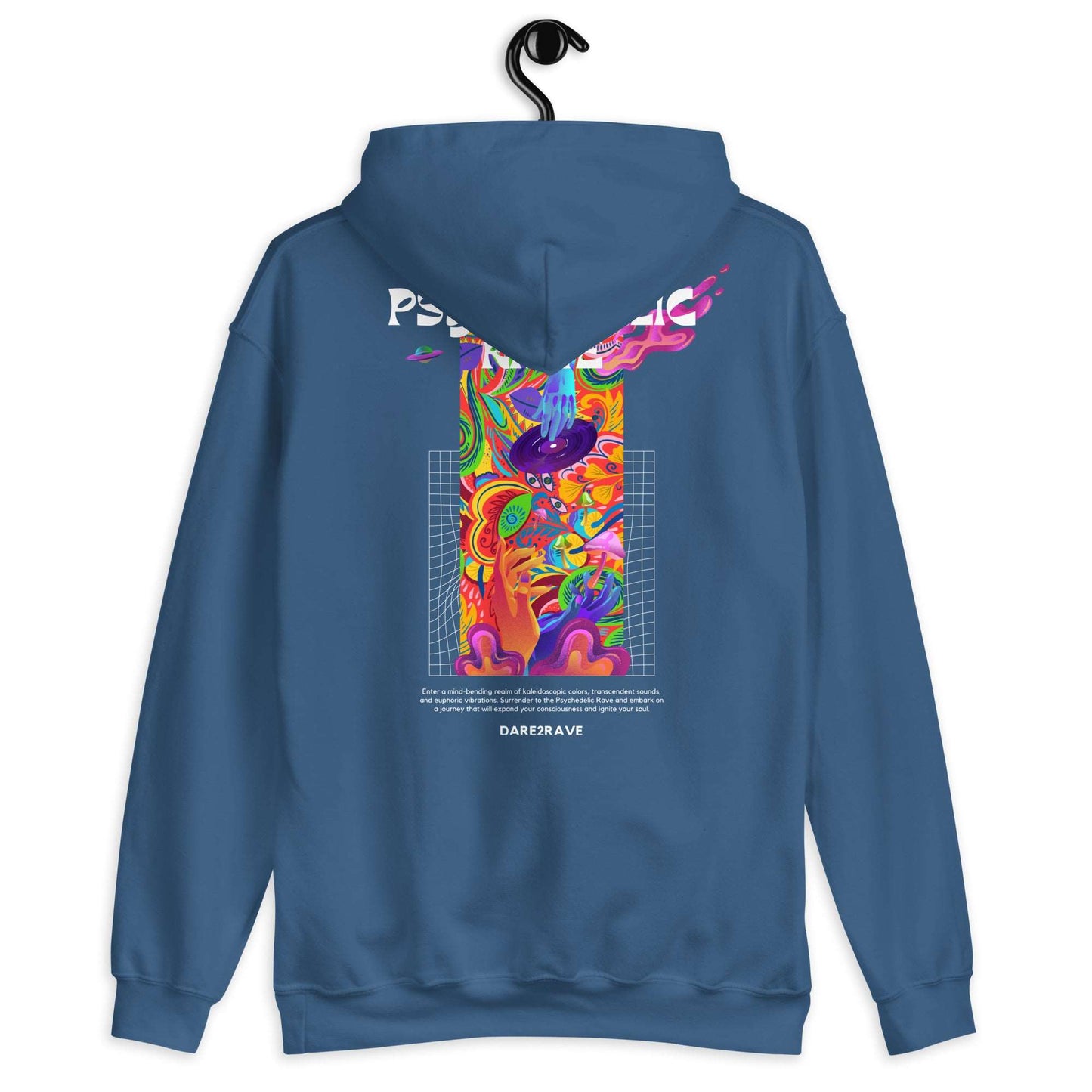 DARE2RAVE Unisex 'Psychedelic Rave' Hoodie - DARE2RAVE