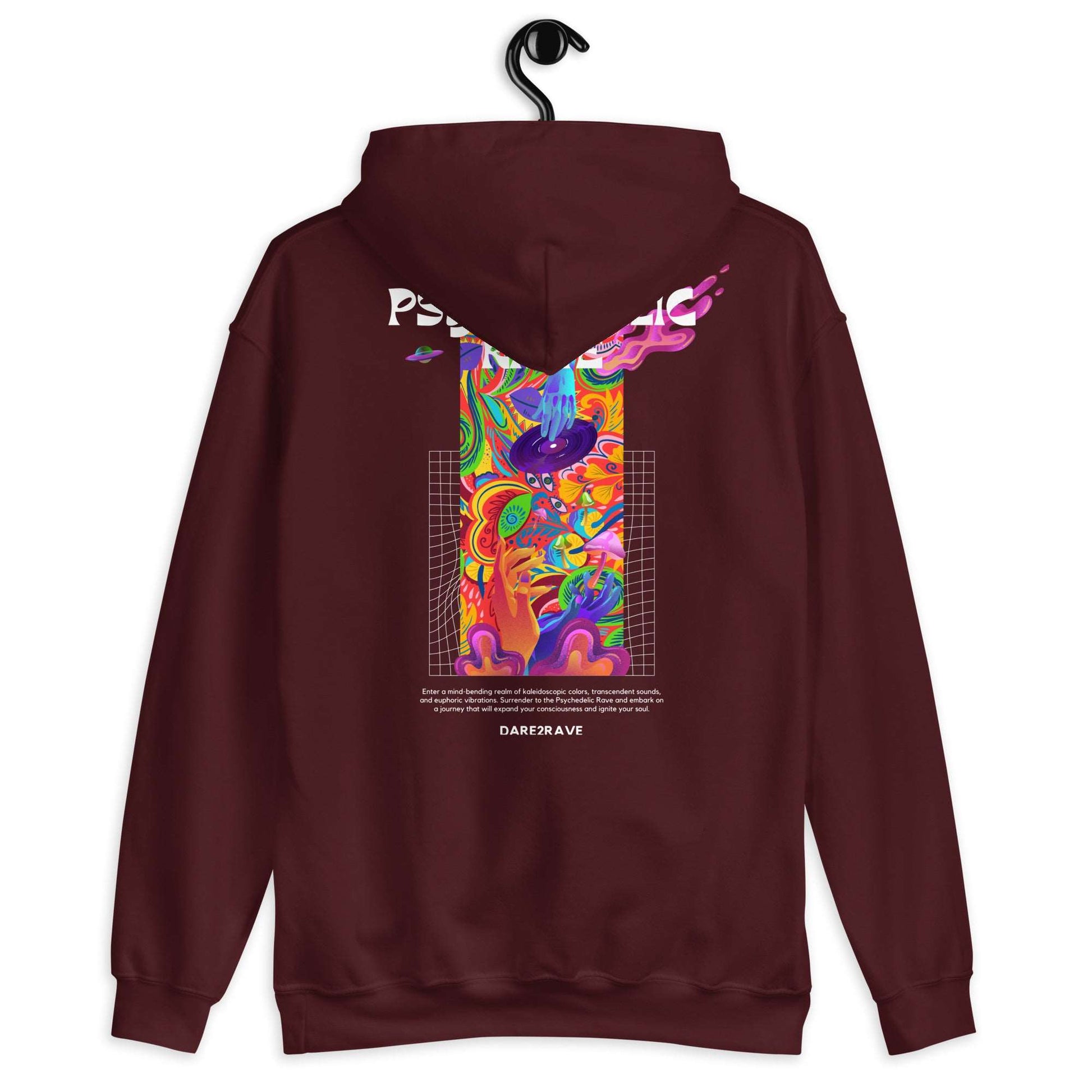 DARE2RAVE Unisex 'Psychedelic Rave' Hoodie - DARE2RAVE