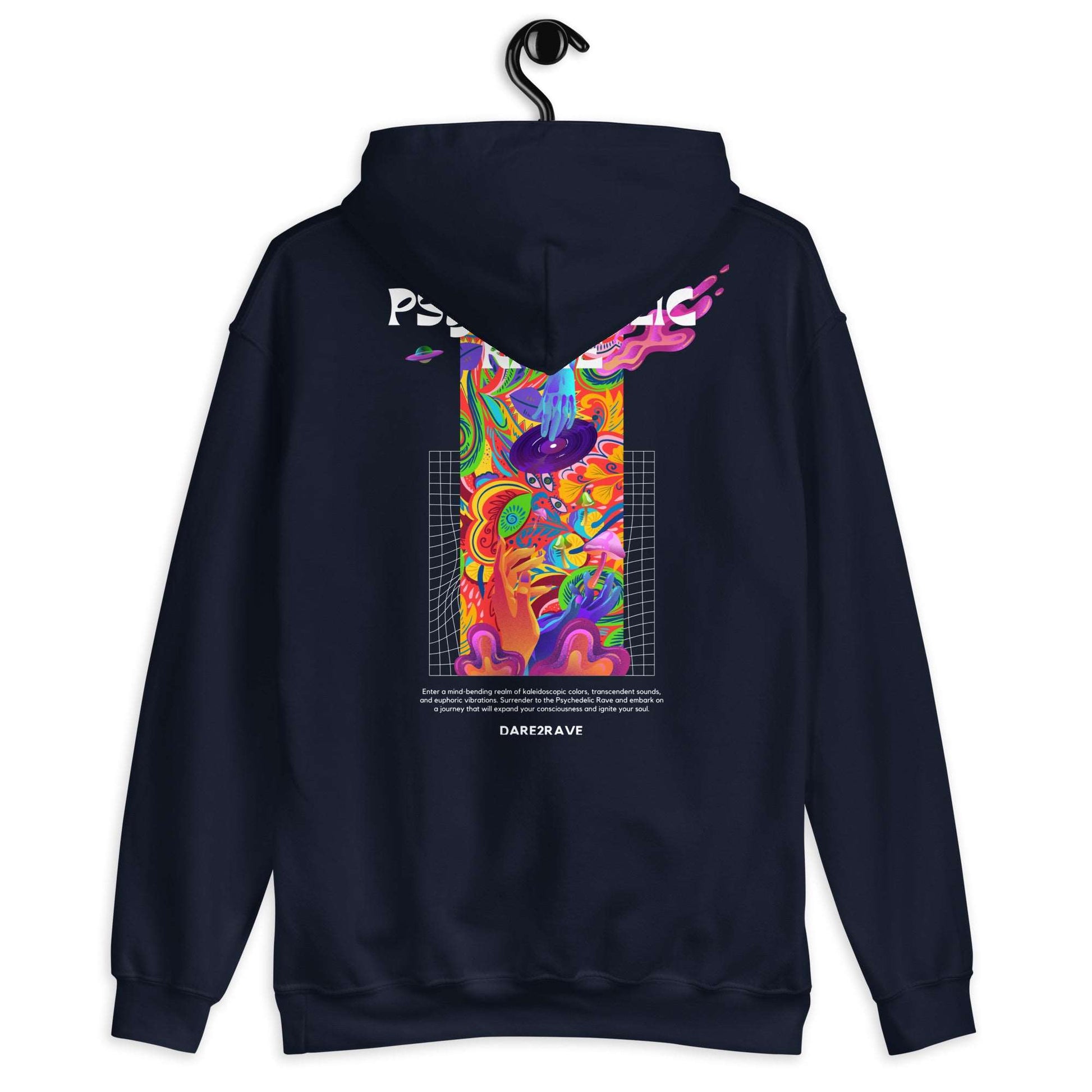 DARE2RAVE Unisex 'Psychedelic Rave' Hoodie - DARE2RAVE